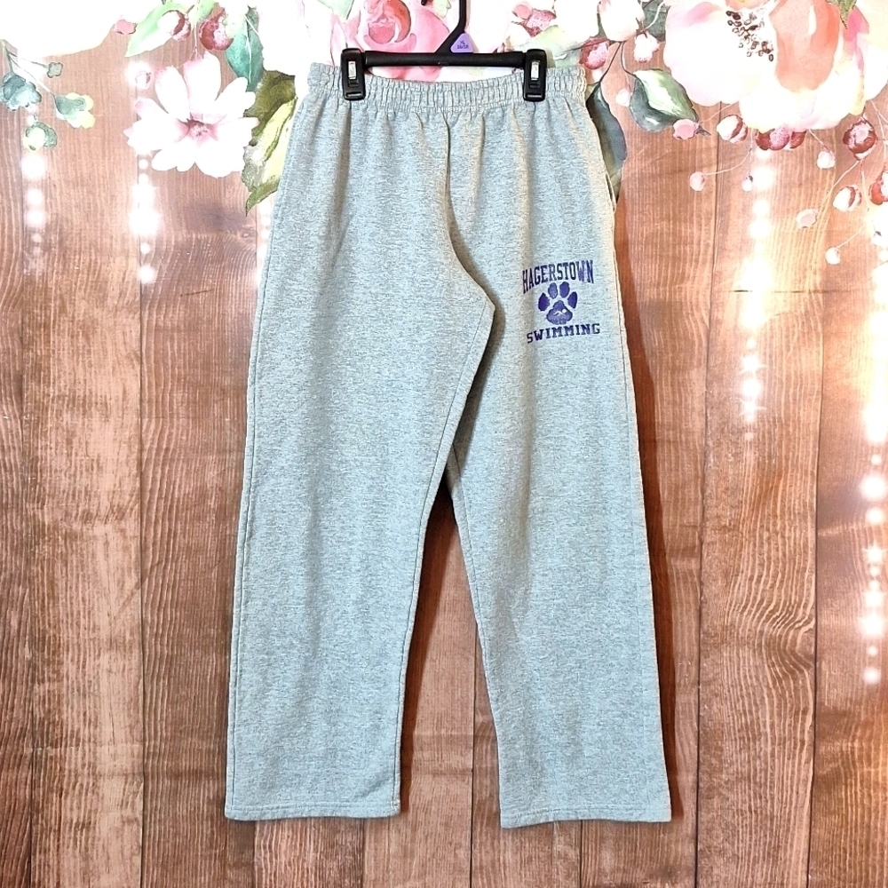 GRAY SWEATPANTS SIZE SMALL HAGERSTOWN SWIMMING